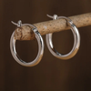 Soliana | Silver Classic Hoop Earrings