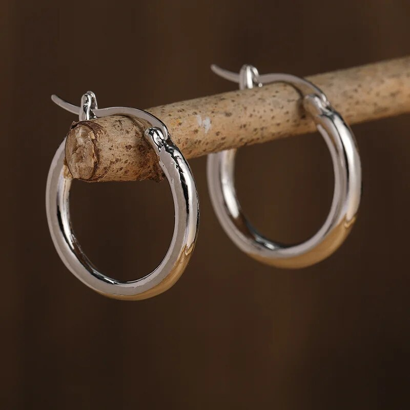 Soliana | Silver Classic Hoop Earrings