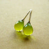 Fanie | Vintage Olive Glass Earrings