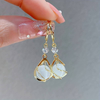 Leigha | Elegant White Opal Drop Earrings