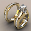 Saige | Vintage Gold-Plated Crystal Ring