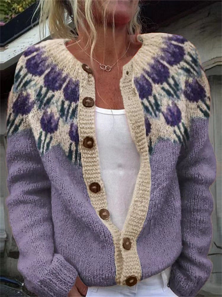 Elysha | Cardigan vintage douillet