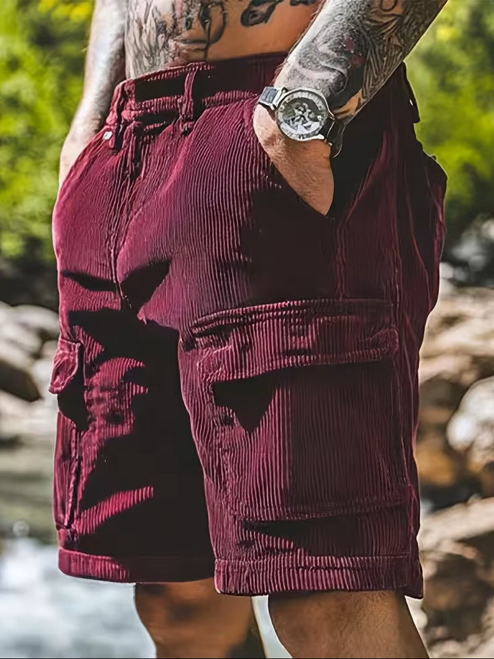 Elliot | Premium Corduroy Cargo Shorts