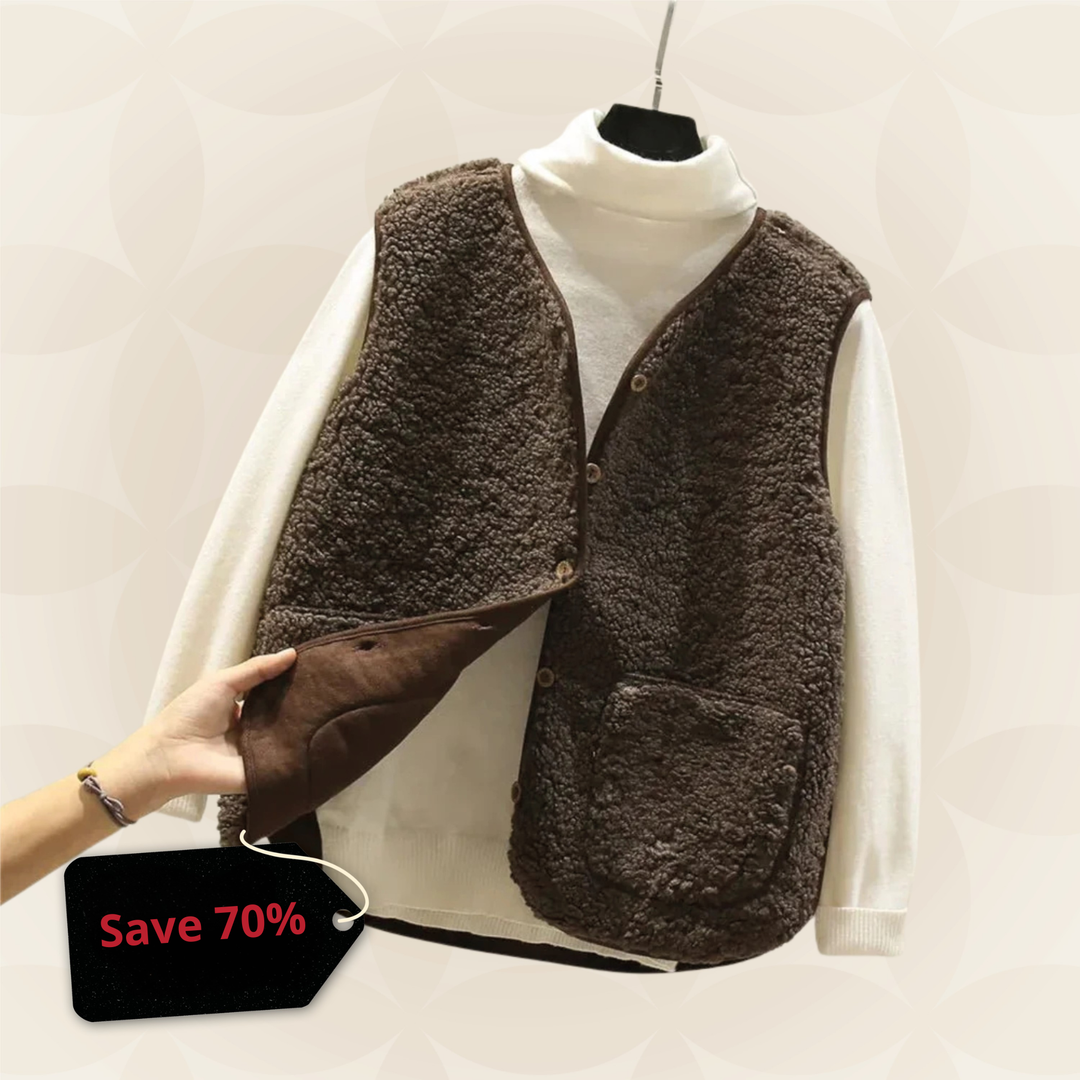 Kalena | Gilet Teddy Doublé