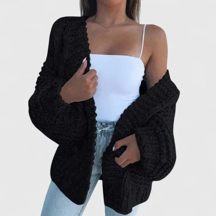 Jenny | Cardigan ouvert en maille épaisse