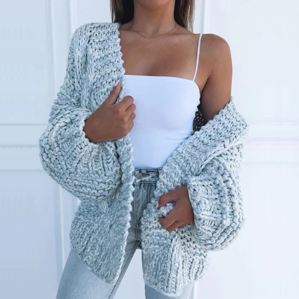 Jenny | Cardigan ouvert en maille épaisse