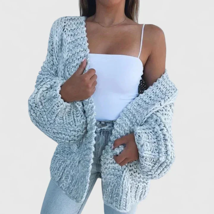 Jenny | Cardigan ouvert en maille épaisse