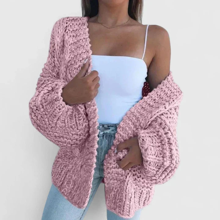 Jenny | Cardigan ouvert en maille épaisse