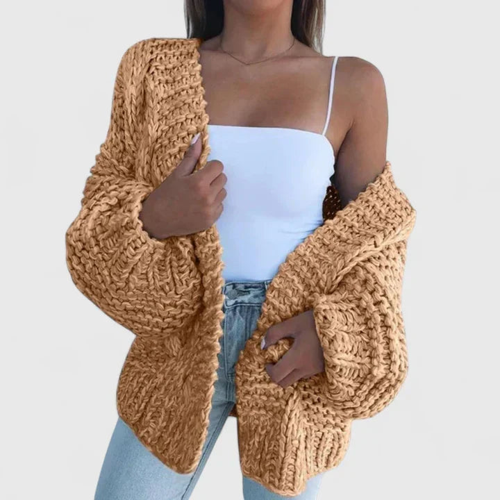 Jenny | Cardigan ouvert en maille épaisse