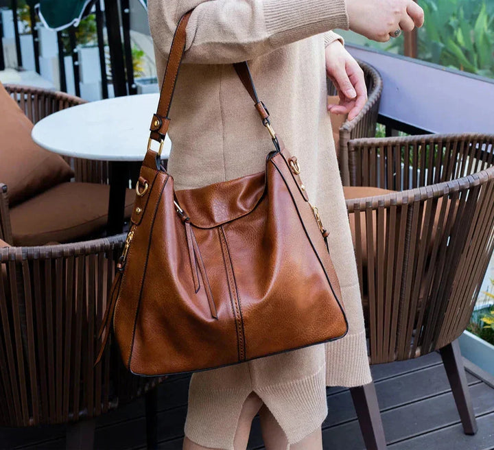 Adley | Leather Hobo Bag