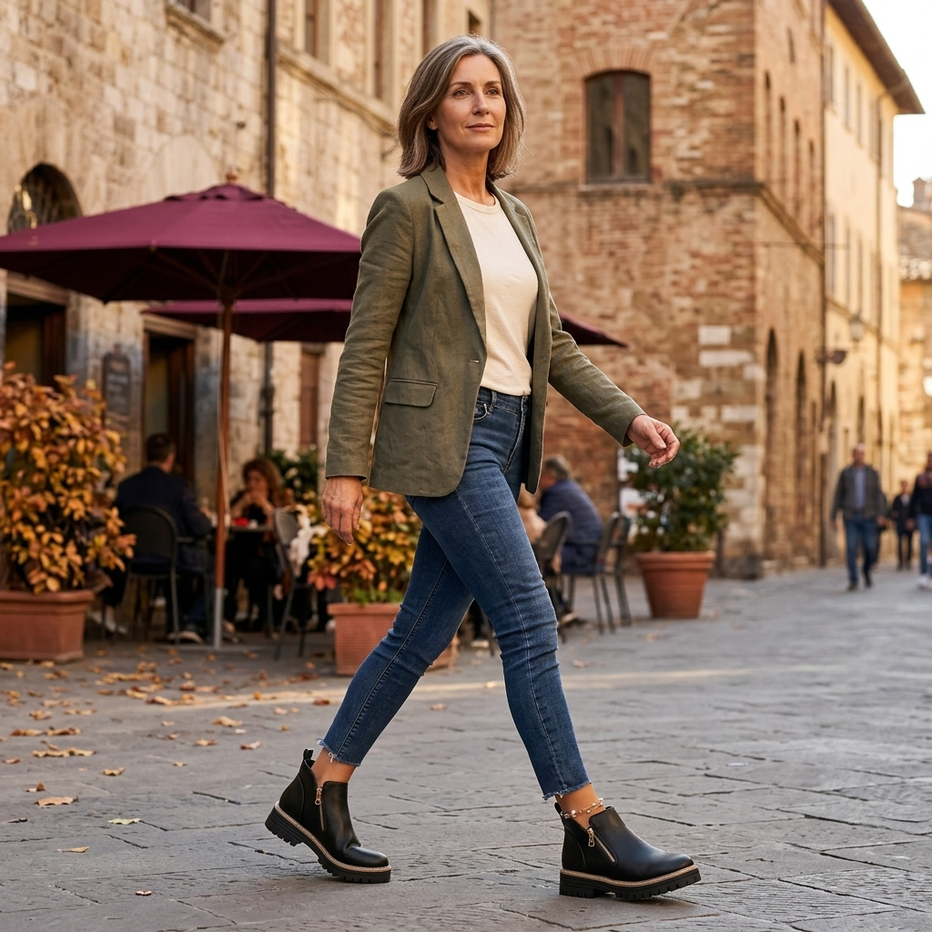 Esme | Cushioned Platform Ankle Boots