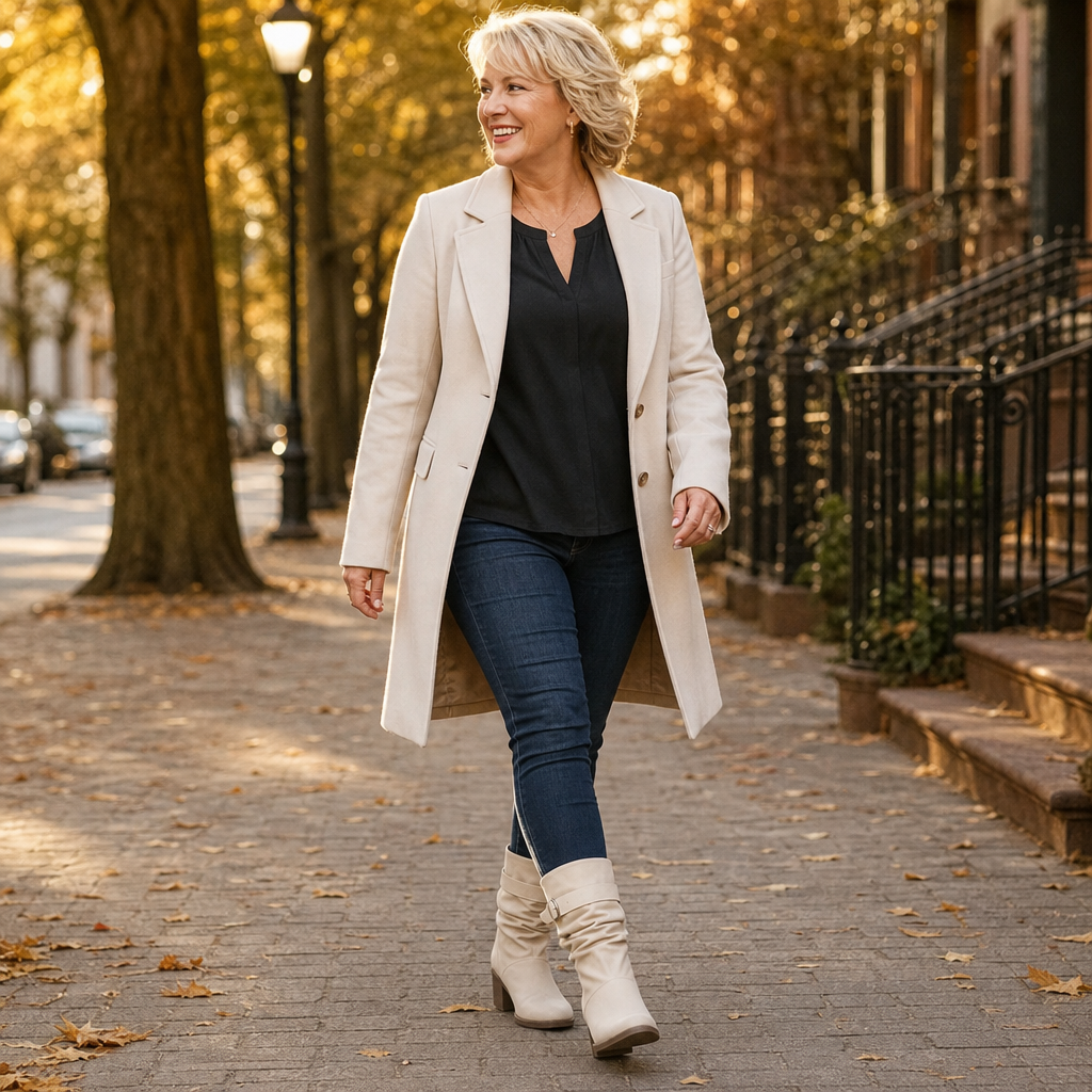Gray | Pointed-Toe Slouch Mid-Calf Boots