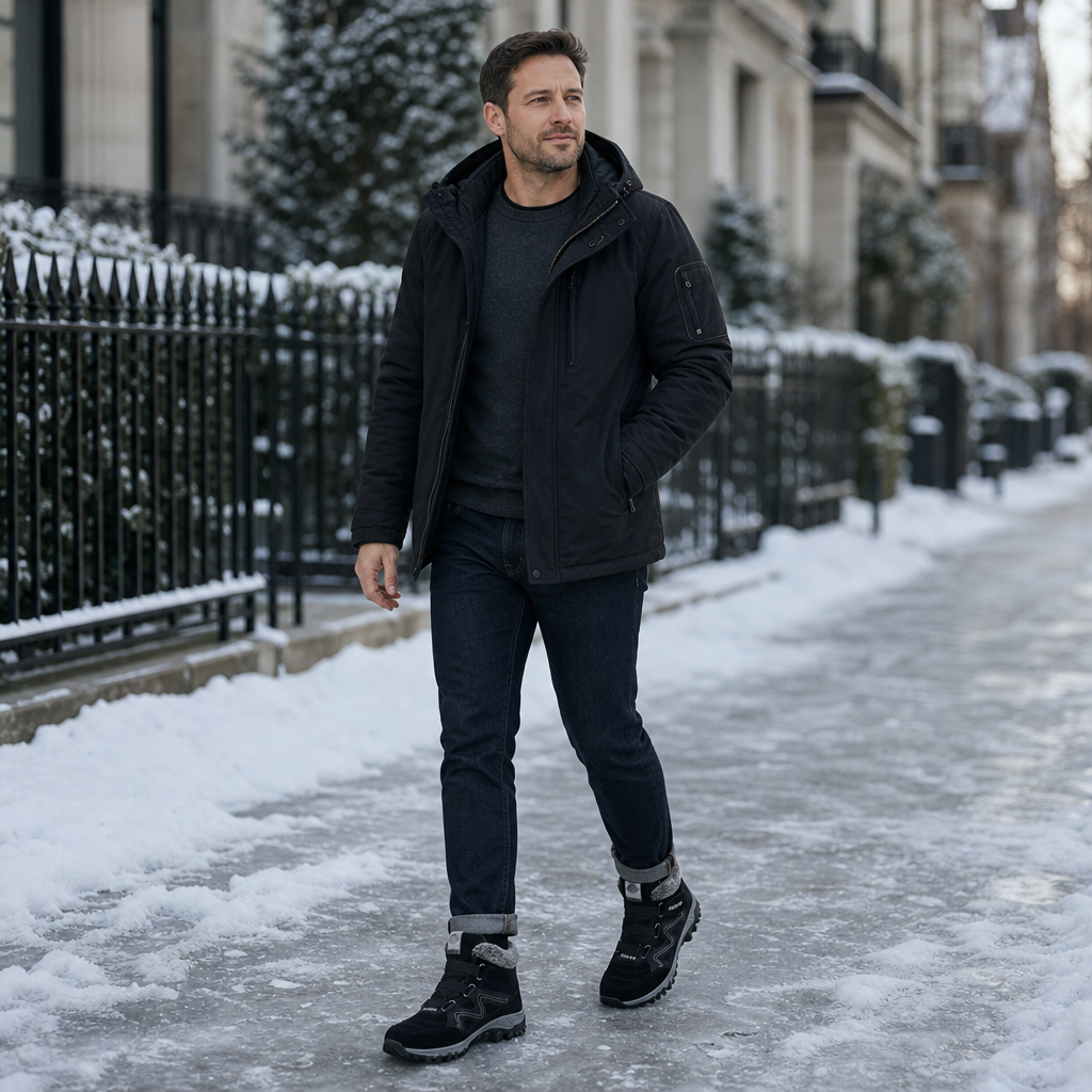 James | Fleece-Lined Look Non-Slip Ankle Boots
