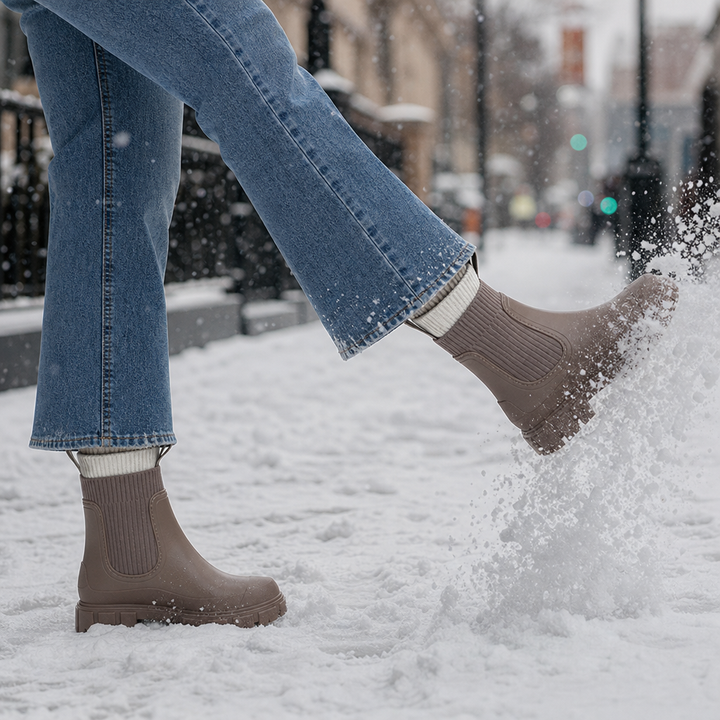Bella-Rose | Bottes de pluie à chevilles avec col élastique
