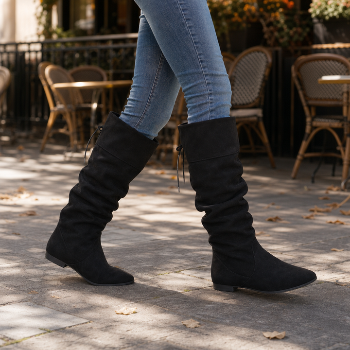 Justyce | Bottines amples mi-mollet à lacets