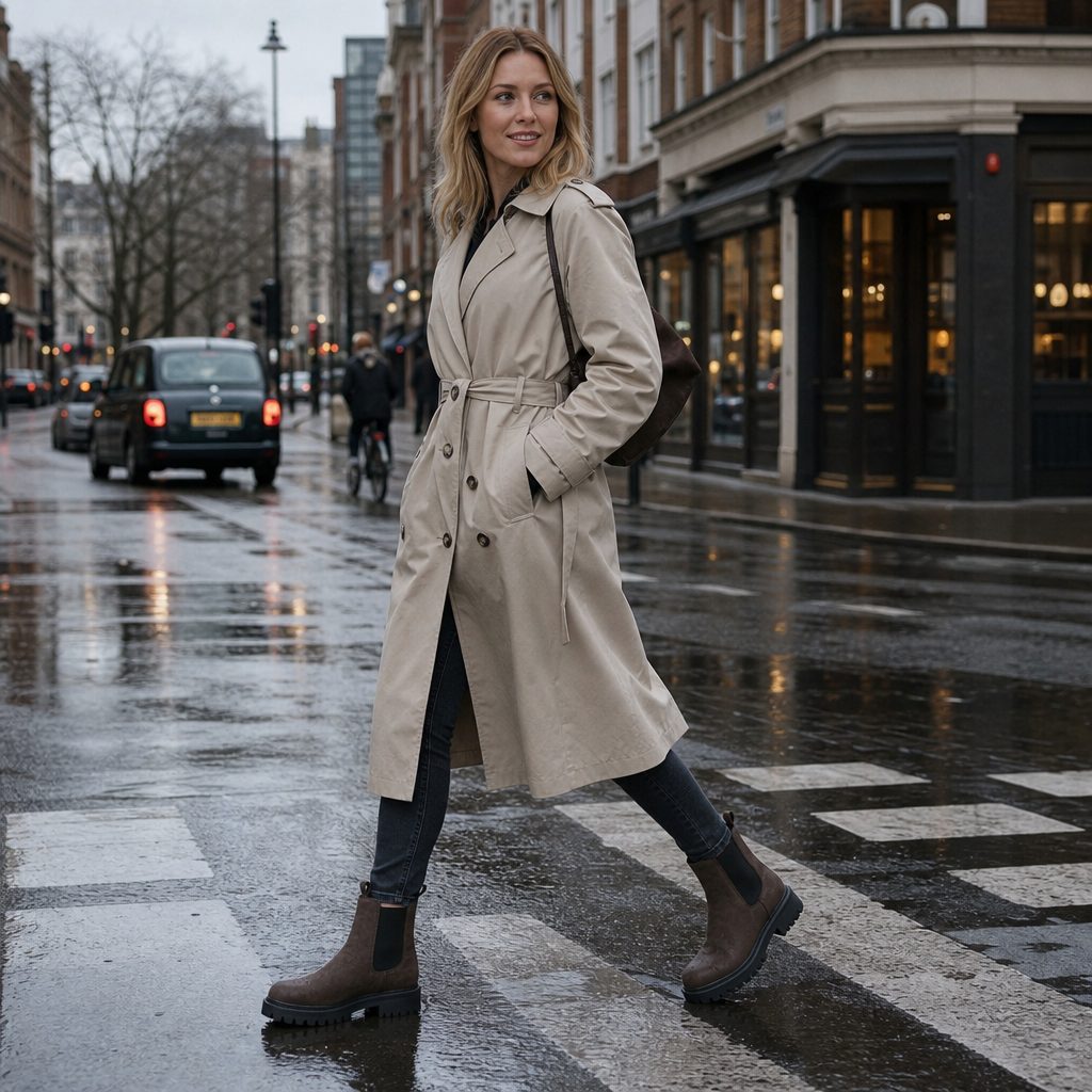 Dreya | Wide-Fit Stretch-Panel Chelsea Boots