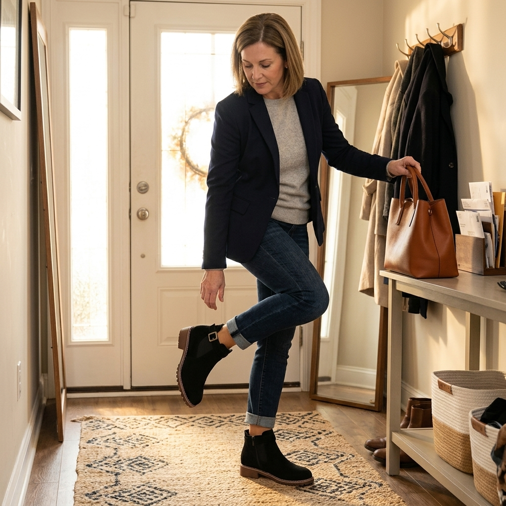 Caelin | Bottines à petits talons sans lacets