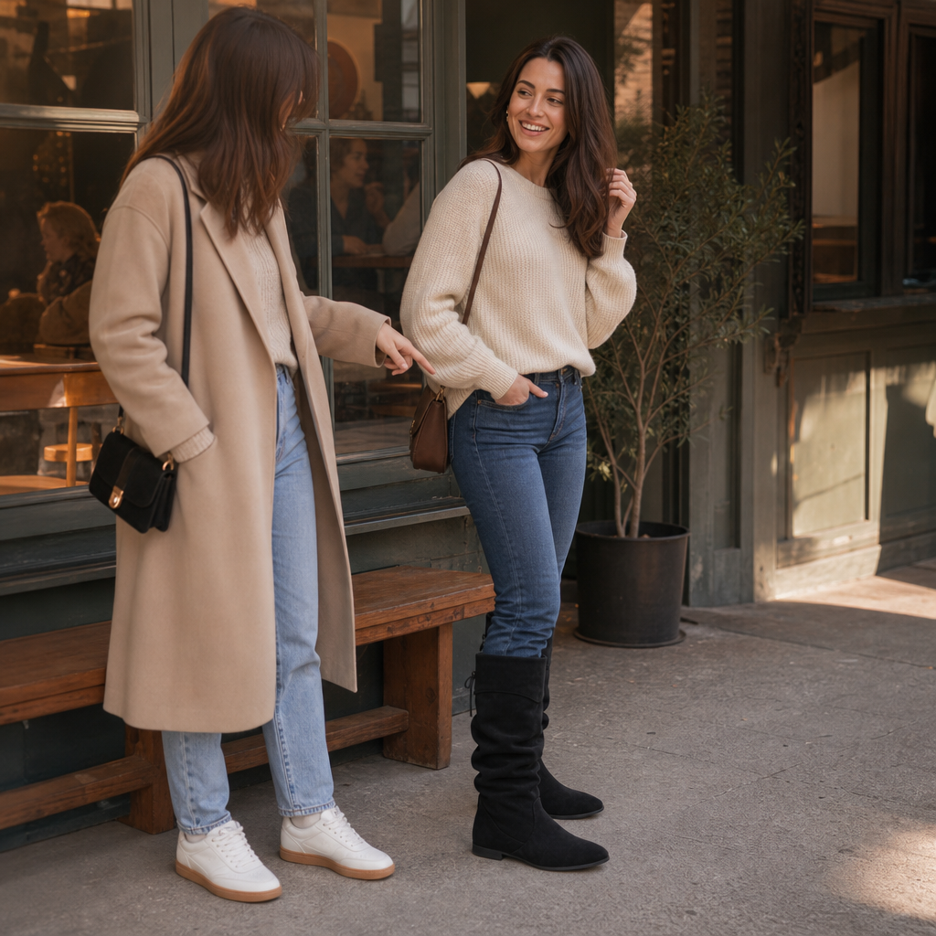 Justyce | Bottines amples mi-mollet à lacets