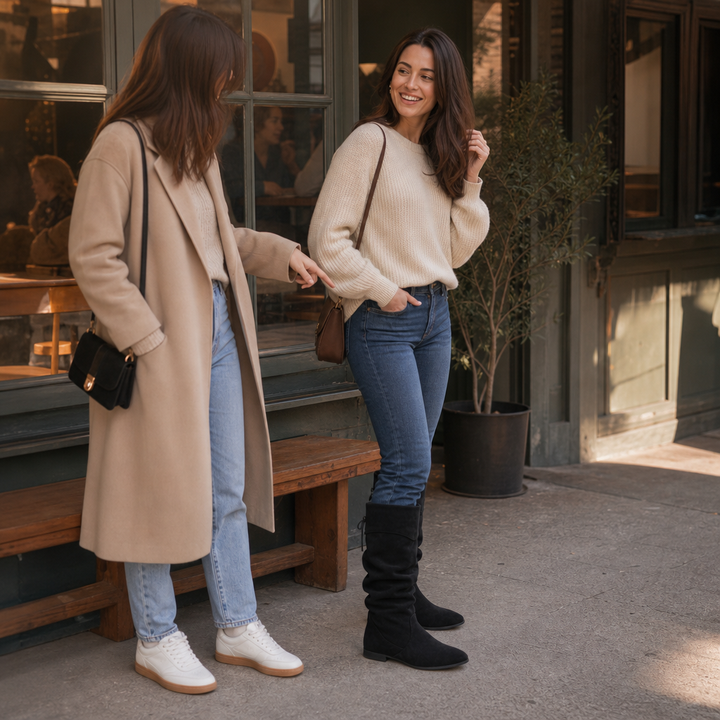 Justyce | Bottines amples mi-mollet à lacets