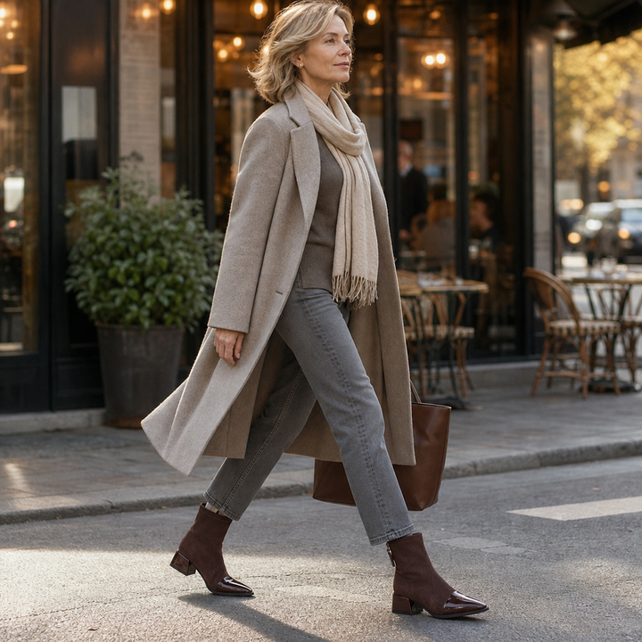 Ira | Bottines à bout pointu et talon épais