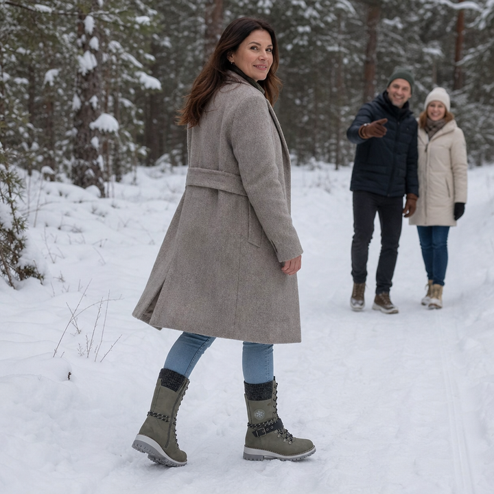Saima | Bottes de neige isolées montantes ajustables