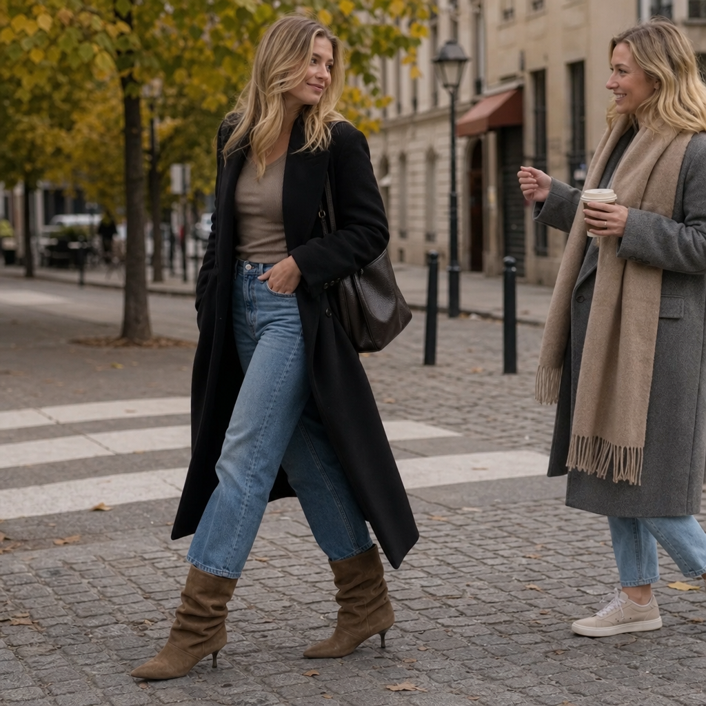 Rimsha | Bottines décontractées en daim à bout pointu