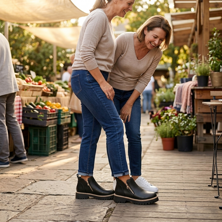 Esme | Cushioned Platform Ankle Boots