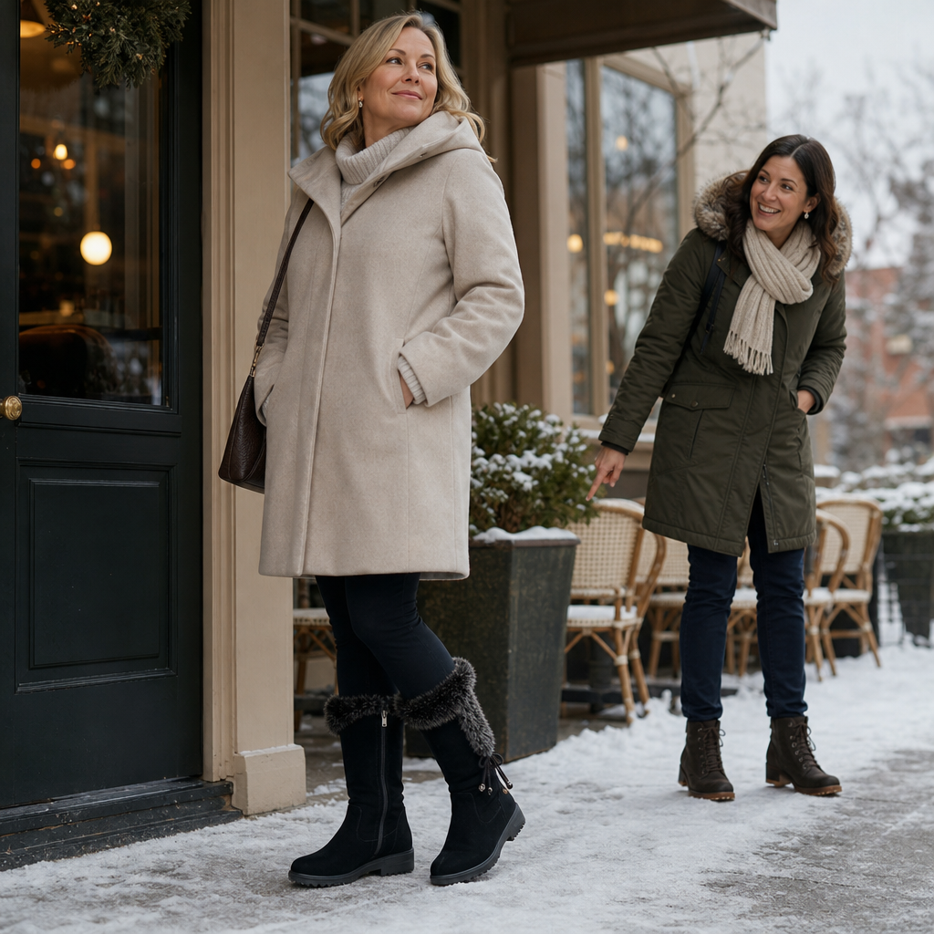 Meilani | Bottines zippées latérales doublées en polaire