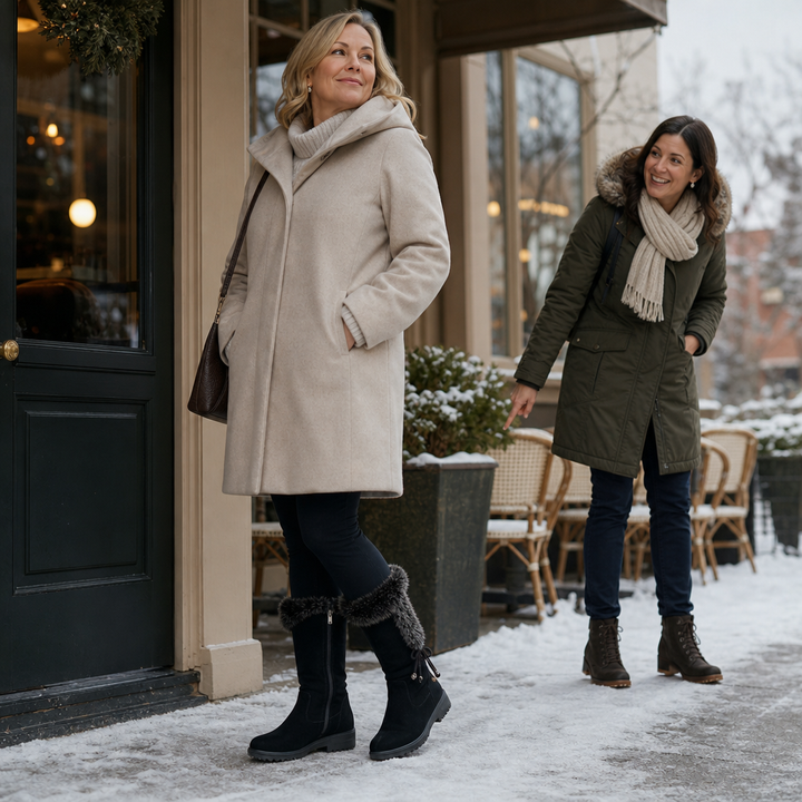 Meilani | Bottines zippées latérales doublées en polaire