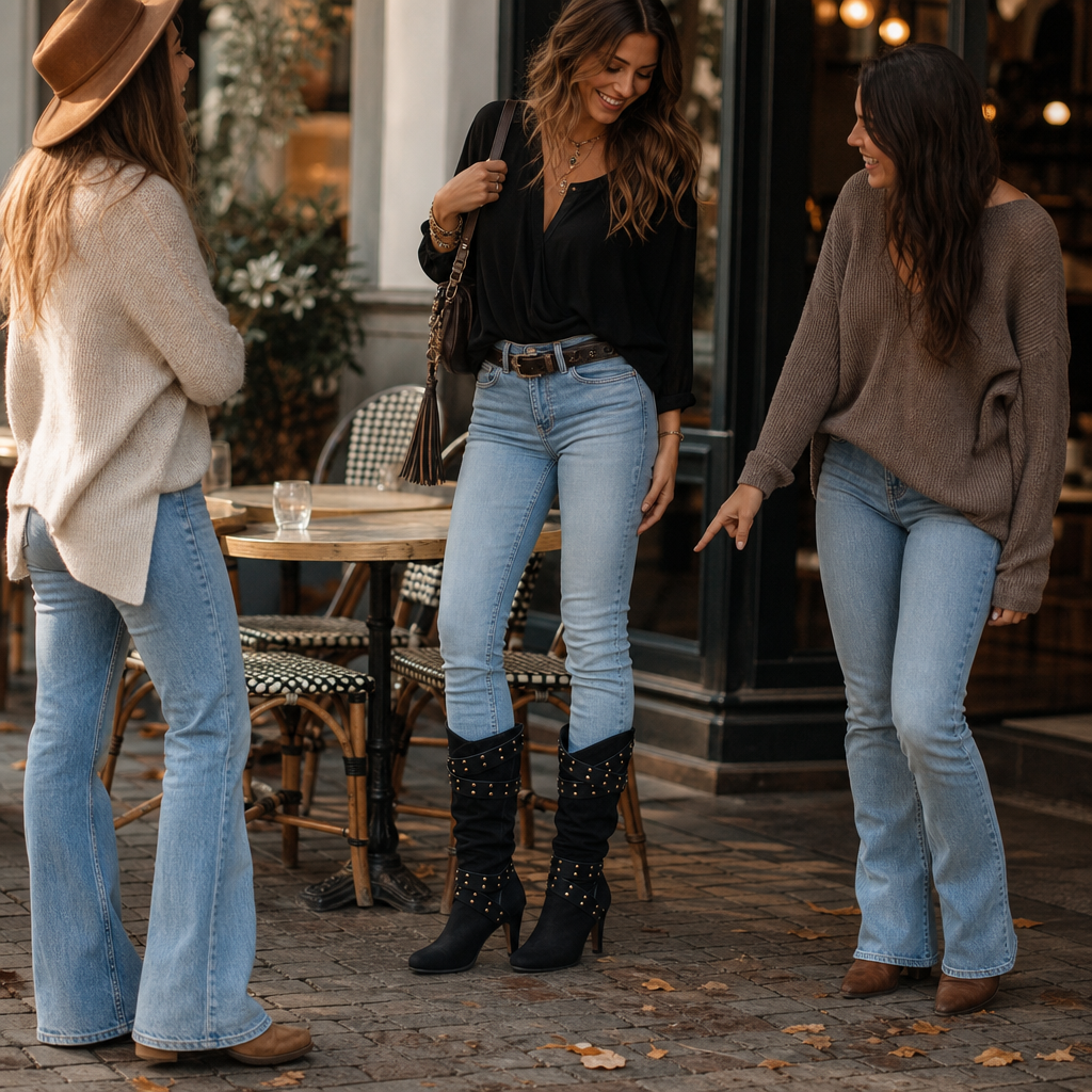 Rubab | Studded Slouch Knee-High Boots