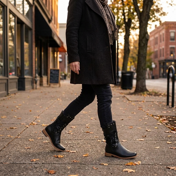 Westlyn | Bottines à lacets doublées en laine