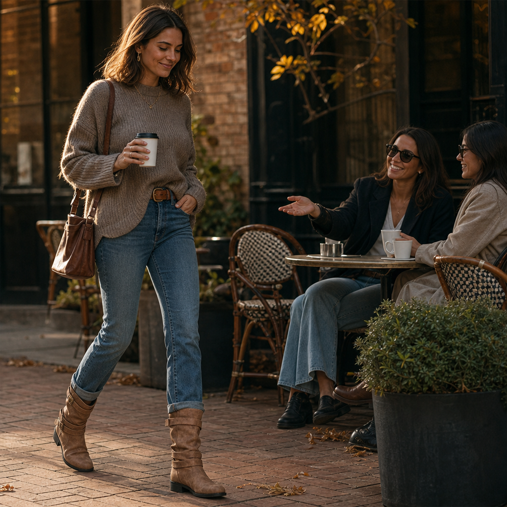 Alysun | Bottines décontractées à boucle mi-mollet