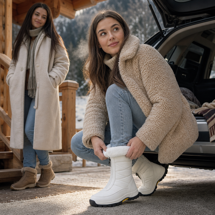 Lilja | Plush-Lined Zip-Up Snow Boots