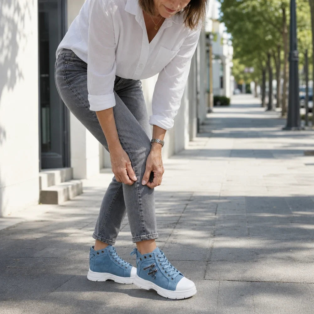 Anya | Bottines baskets à plateforme à lacets