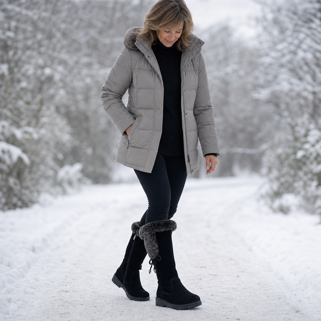 Meilani | Bottines zippées latérales doublées en polaire