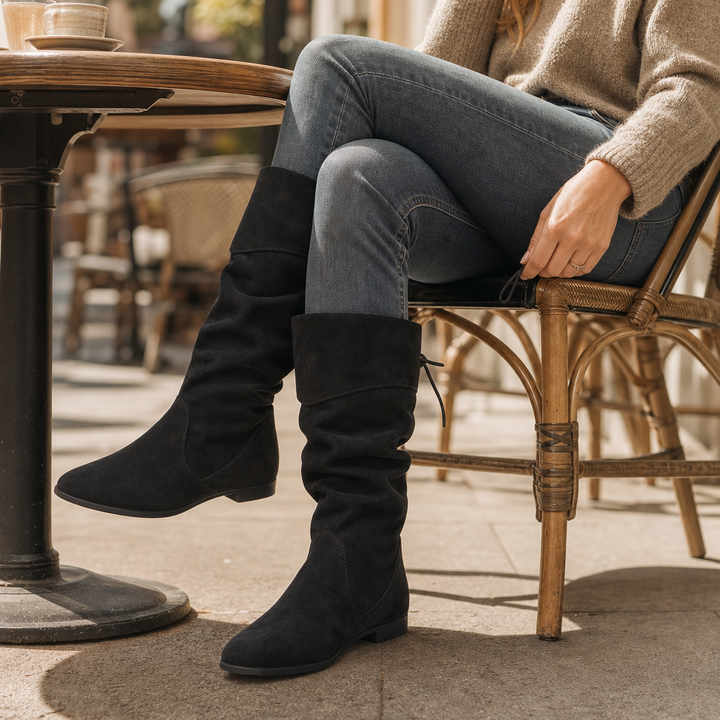 Justyce | Bottines amples mi-mollet à lacets