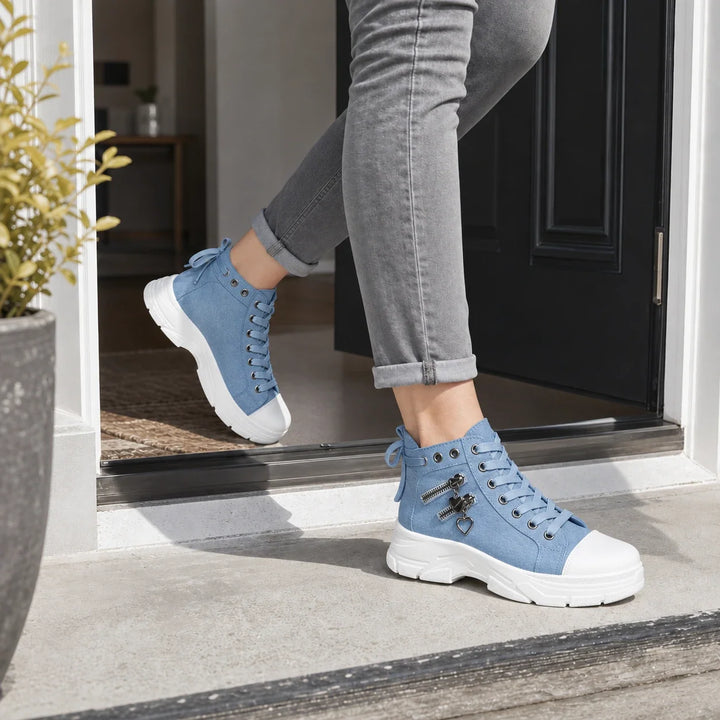 Anya | Bottines baskets à plateforme à lacets