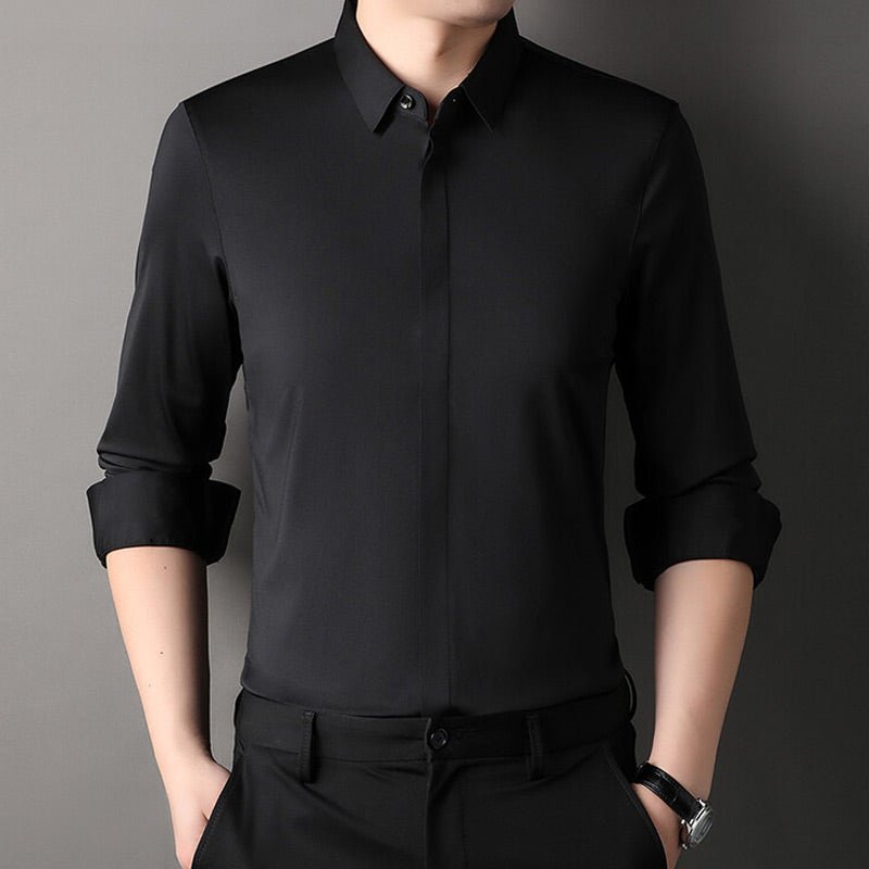 Mitchel Wrinkle-Free Stretch Shirt Black