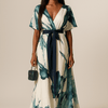 Althea | Watercolor Print Long Dress