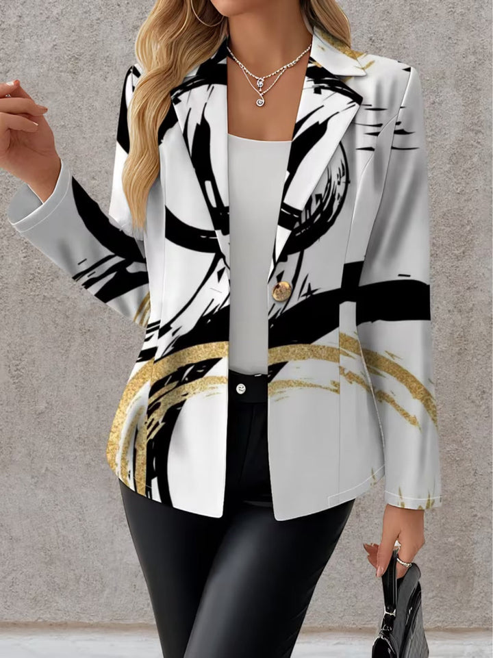 Lennyx | Blazer à coups de pinceau abstraits