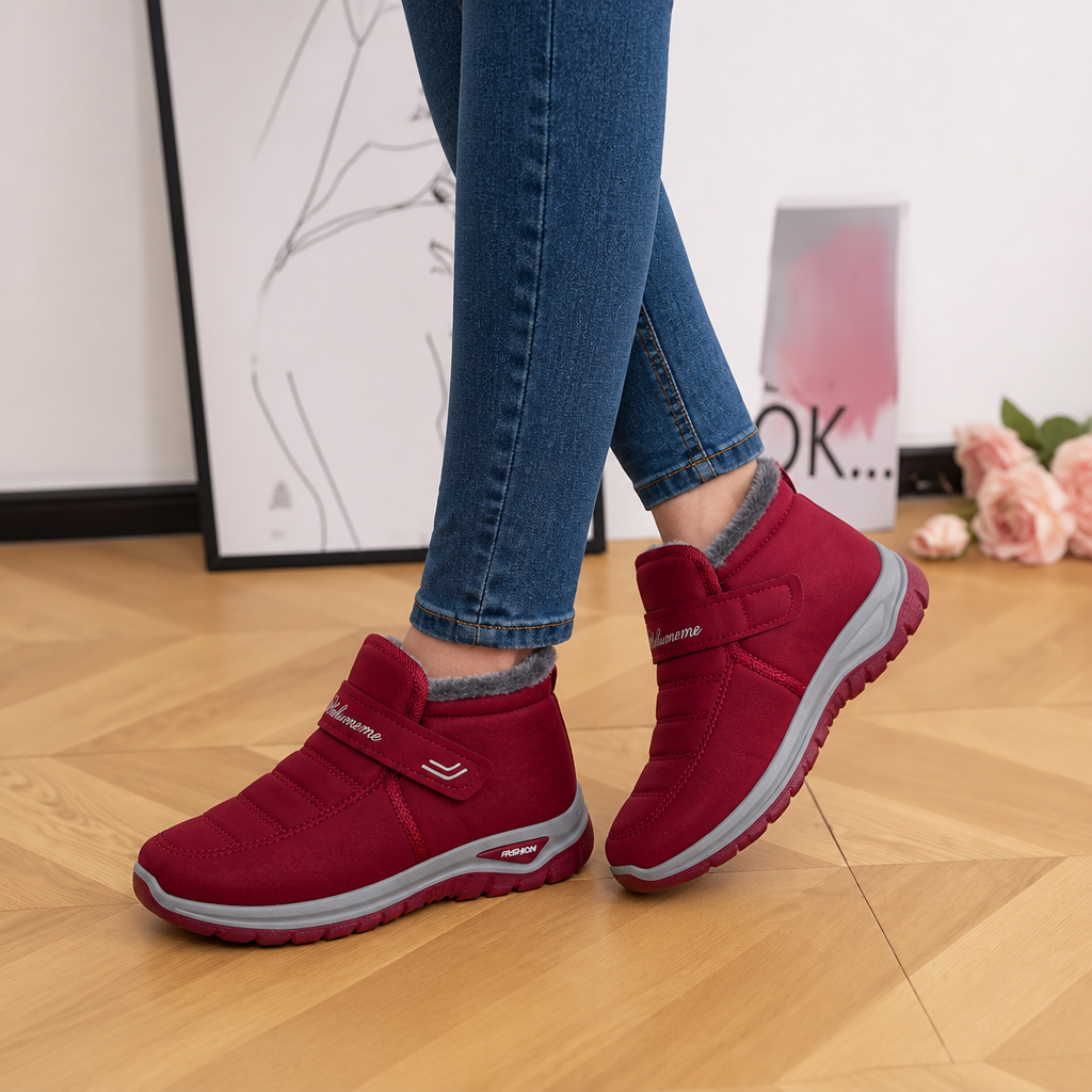 Drew | Bottines d'hiver à enfiler avec bride et doublure en fourrure