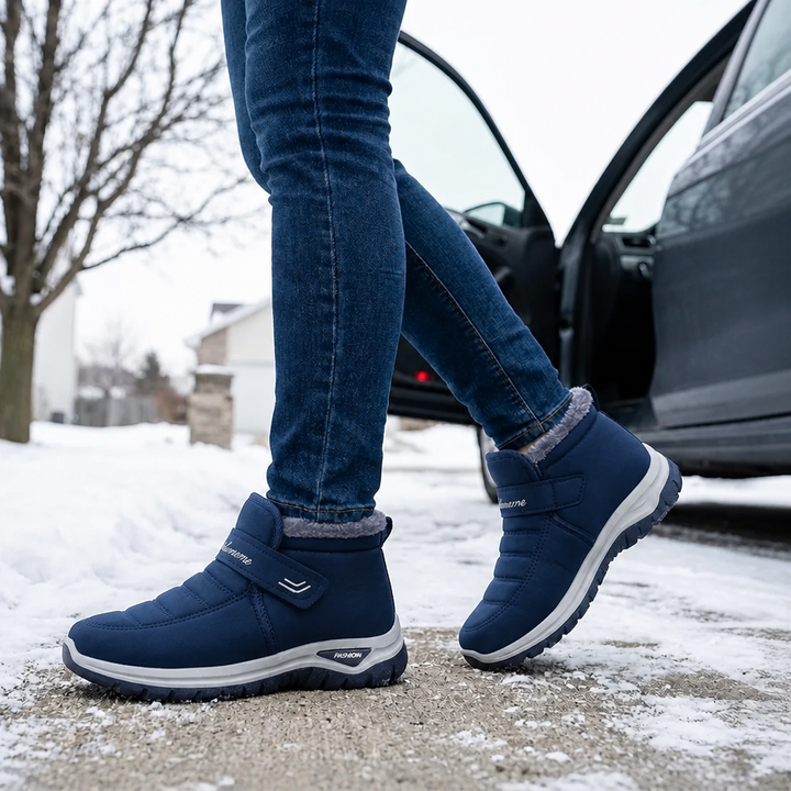 Drew | Bottines d'hiver à enfiler avec bride et doublure en fourrure