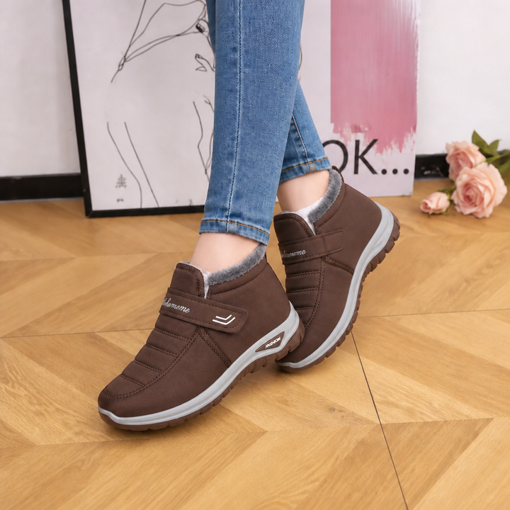 Drew | Bottines d'hiver à enfiler avec bride et doublure en fourrure