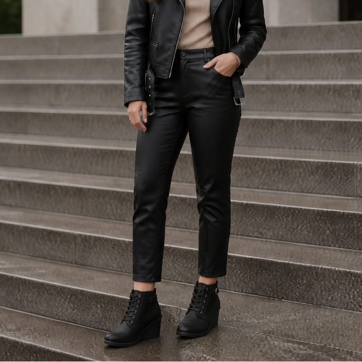 Lauralie | Water-Repellent Side-Zip Wedge Ankle Boots
