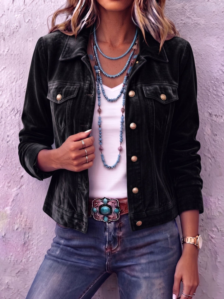 Portia | Boho Vintage-Inspired Velvet Jacket