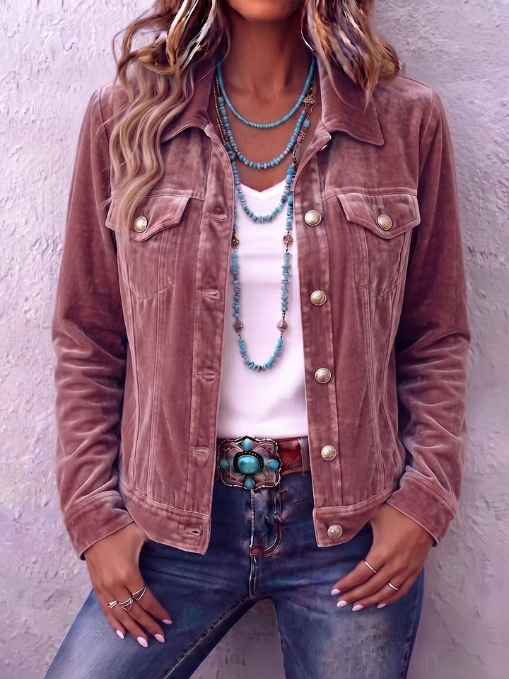 Portia | Boho Vintage-Inspired Velvet Jacket