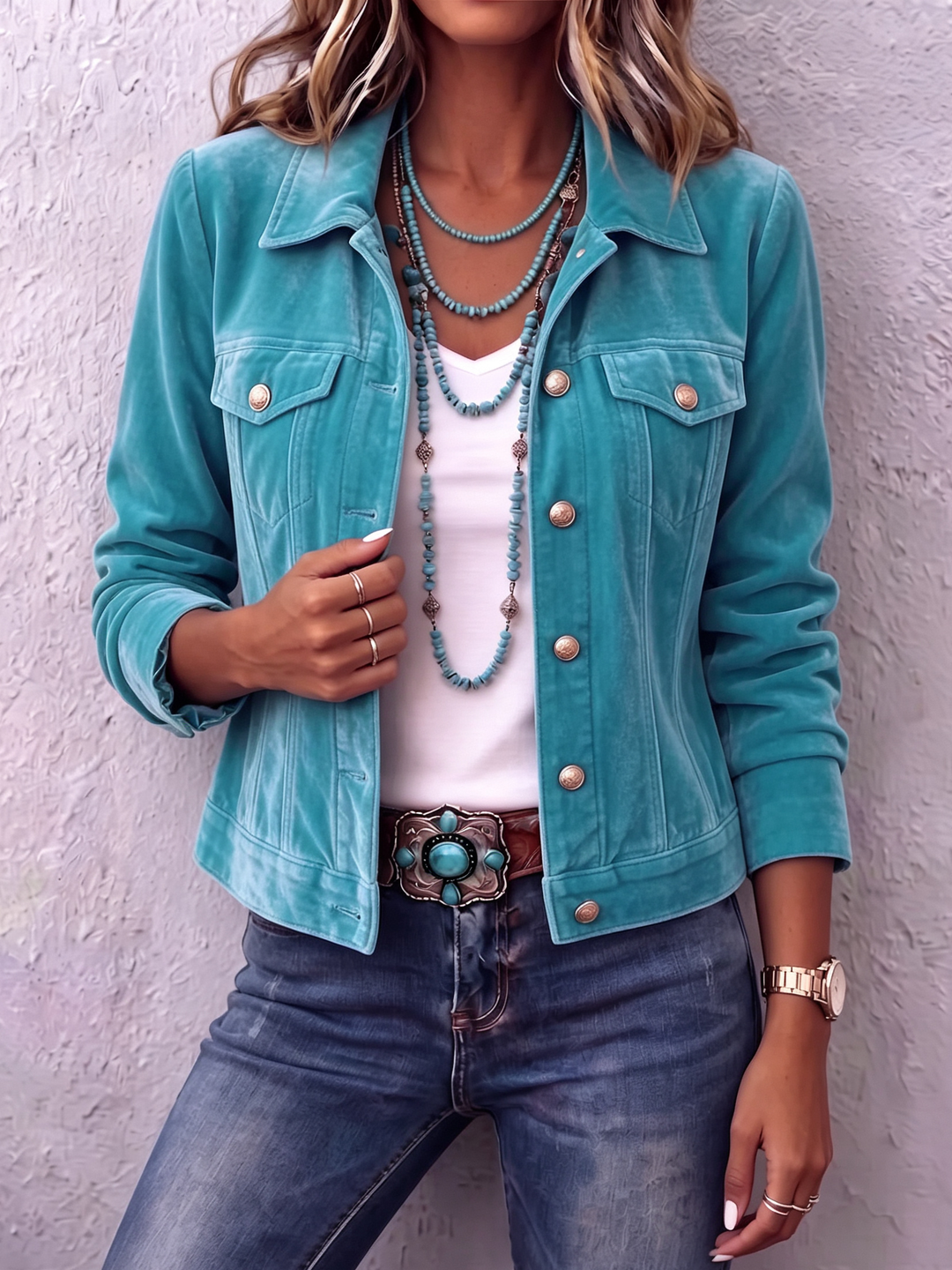 Portia | Boho Vintage-Inspired Velvet Jacket