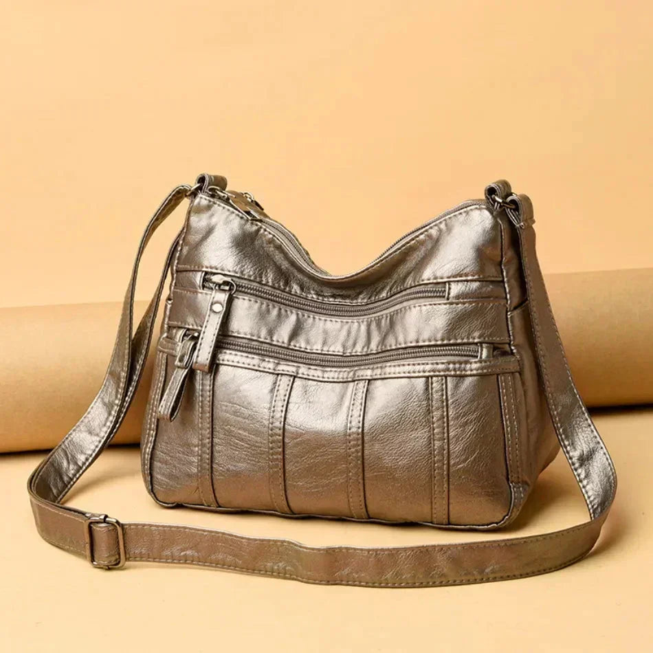 Oriana | Luxury PU Leather Multi-Layer Pocket Bag