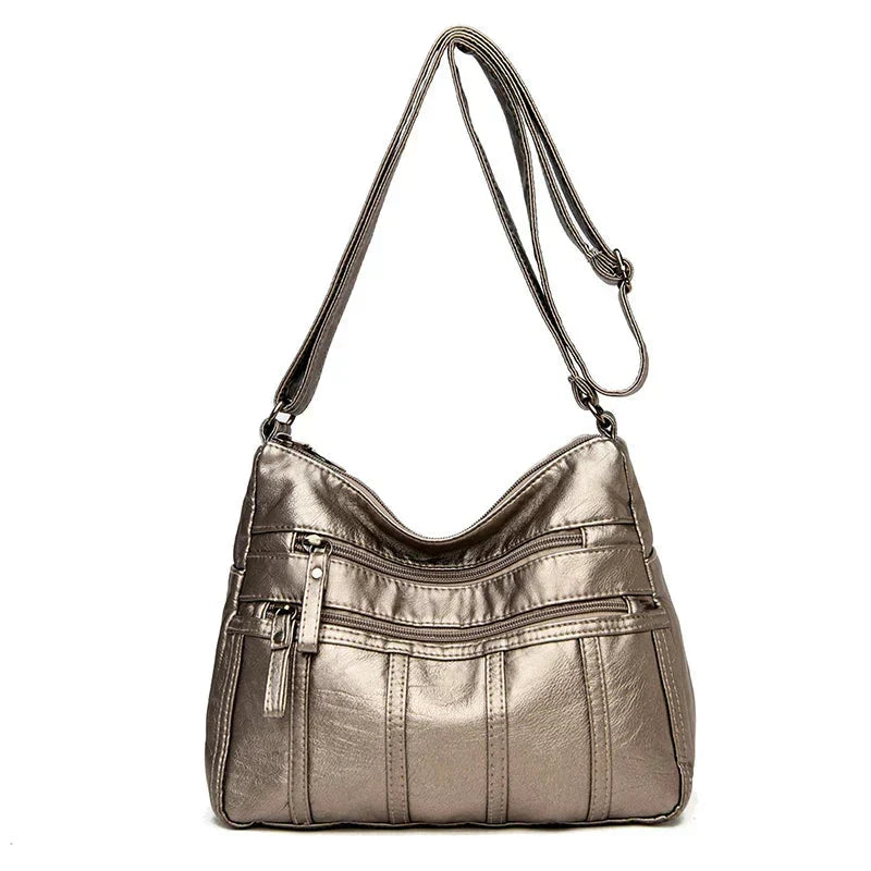 Oriana | Luxury PU Leather Multi-Layer Pocket Bag