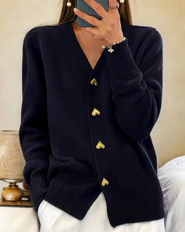 Ramona | Heart Knit Cardigan